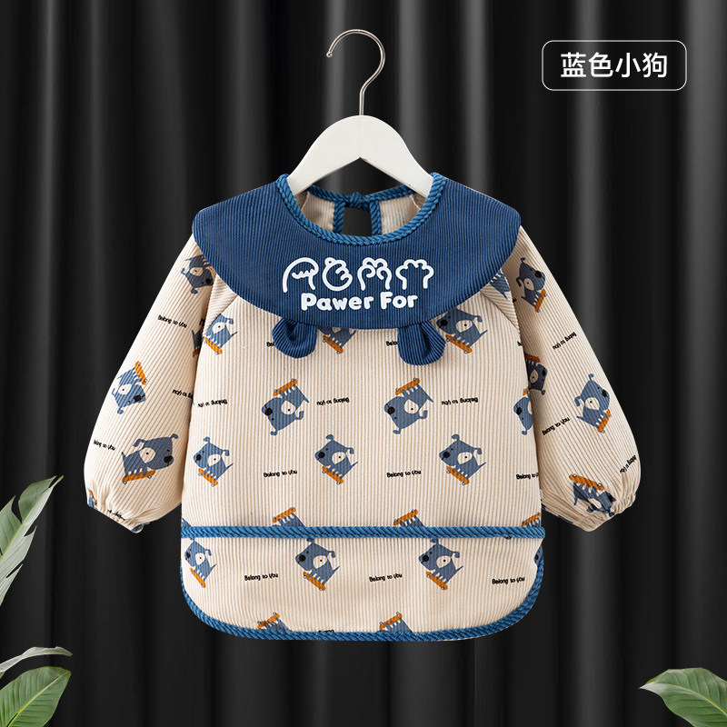 儿童罩衣防水防脏女宝宝画画围兜男小孩吃饭秋冬外套护衣正穿衣,淘宝优惠券,粉丝福利购,淘宝优惠卷