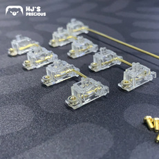 Вал hj花家 机械键盘jw水晶卫星轴v2 江湾pcb镀金螺丝卫星轴不掉钢丝