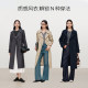 Yixiangliying ບໍ່ມີທາດເຫຼັກ windbreaker ຕ້ານ wrinkle ສໍາລັບແມ່ຍິງຄວາມຍາວກາງ
