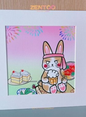WANDERHOOD  ｜原创艺术微喷画装饰画治愈可爱彩色插画挂画