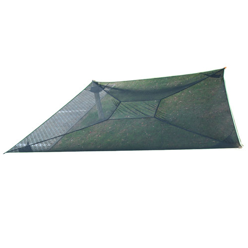 四角吊床户外防侧翻民宿露营地野餐儿童成人网床透气网状冰丝吊床 - 图3