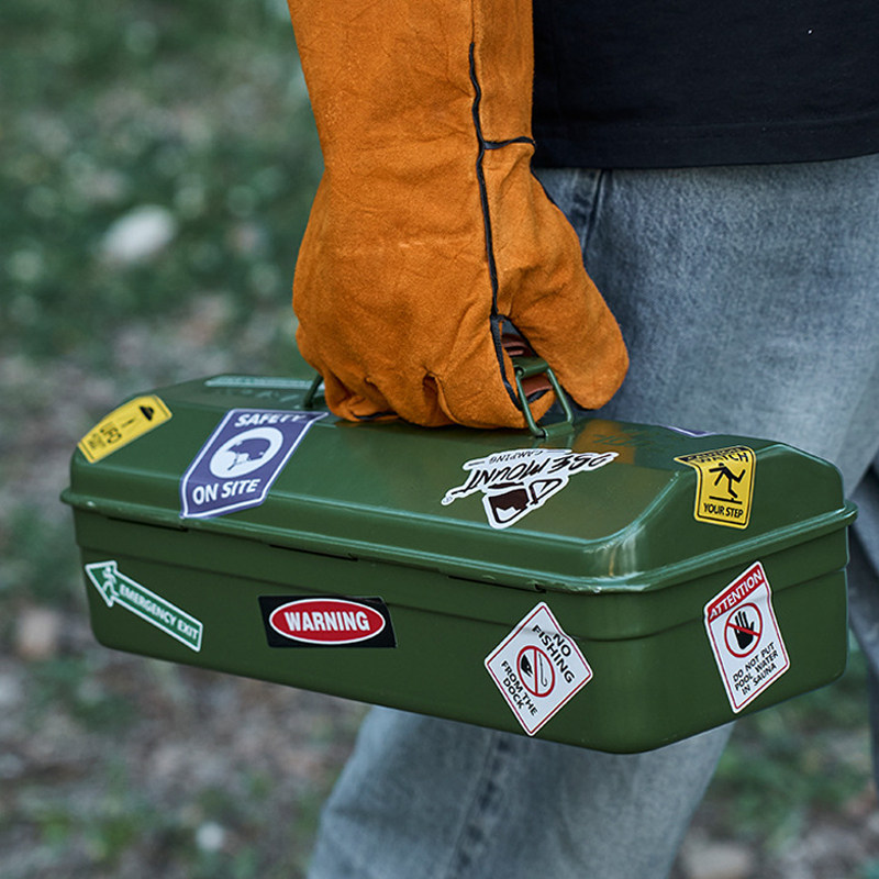 户外工具箱家用车载杂物金属收纳箱便携手提露营储物箱五金铁盒子,淘宝优惠券,粉丝福利购,淘宝优惠卷