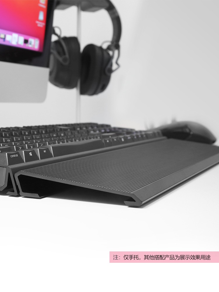 CHERRY樱桃JA-0300匹配MX 3.0S机械键盘腕手托铝合金材质脚撑支撑 - 图0