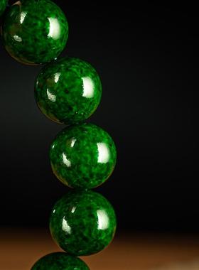 文玩精品清代宫廷级老工玉化老料制作圆珠手串手链古珠杂项收藏品