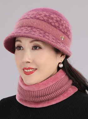 中老年人帽子女冬天老人奶奶妈妈