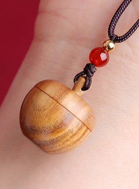 绿檀木葫芦苹果形嘎乌盒香丸盒