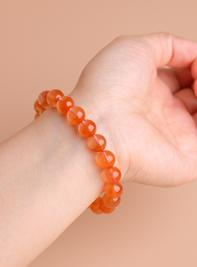 10MM红兔毛手串聚宝盆