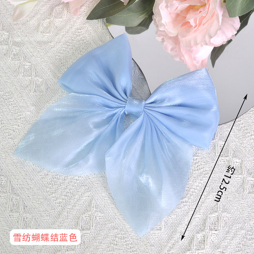 ins风网红蛋糕装饰雪纺布料蝴蝶结女神节仙女烘焙甜品台插件摆件 - 图3