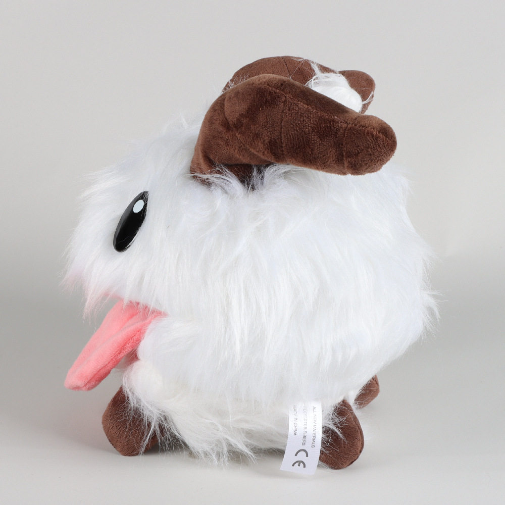 英雄联盟玩偶跨境现货英雄联盟魄罗公仔LOL卡通poro毛绒玩具公仔游戏周边玩偶