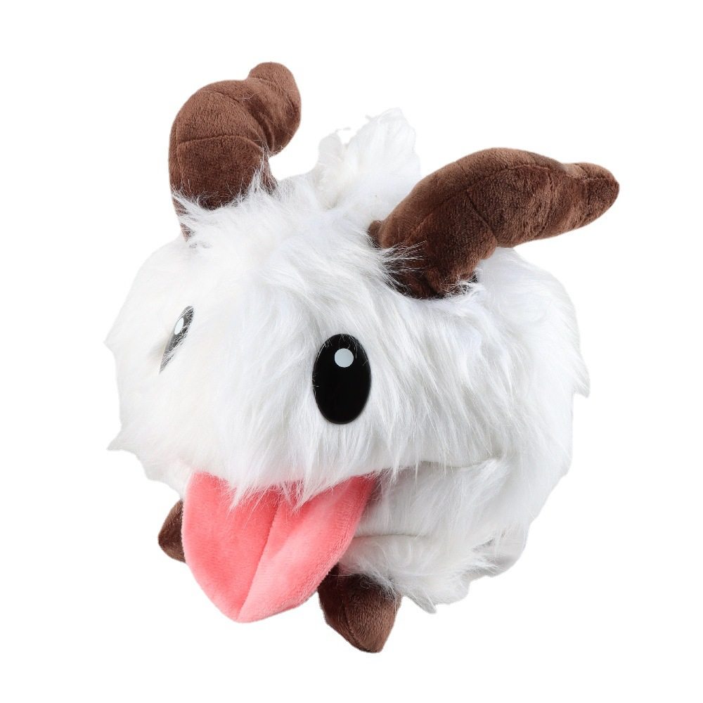 英雄联盟玩偶跨境现货英雄联盟魄罗公仔LOL卡通poro毛绒玩具公仔游戏周边玩偶