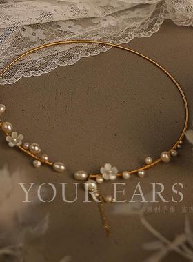 锁骨链原创手作女珍珠