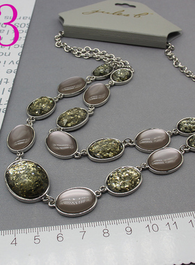 钻珠珠合金女短款项链