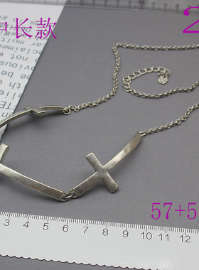 铜女复古旧旧项链个性