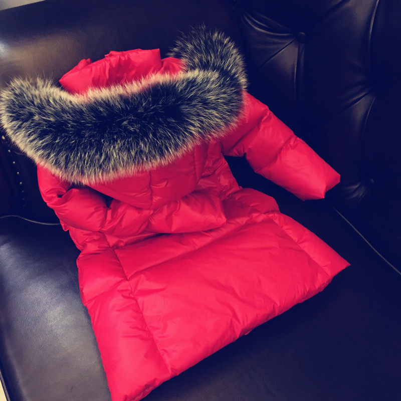 新款女童白色羽绒服中长款收腰宝宝婴幼儿中大童加厚白鸭绒外套,淘宝优惠券,粉丝福利购,淘宝优惠卷