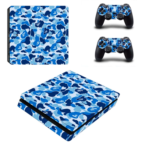 Sony PS4 Slim Sticker Sticker Sticker PS4 Новая версия тонкой краски -Тонтевая машинная пленка цветовая наклейка для отправки ручки 119