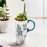 Love House Green Ceramics Mark Cup, приносящий крупную женскую кабинетную семью.