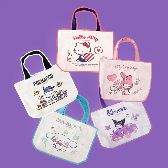 Sanrio genuine canvas bag printed shopping bag