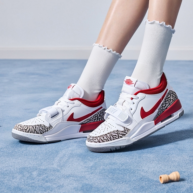耐克女鞋Jordan Legacy 312 AJ312白红 休闲运动篮球鞋FQ7827-106 - 图0