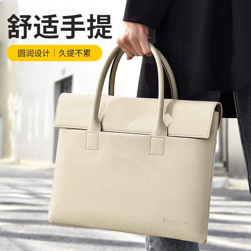 笔记本电脑包通勤手提适用于华为matebook14英寸苹果macbook13寸16联想小新Air15.6戴尔15保护套内胆包15点6 - 图1