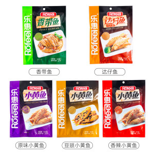 乐惠小黄鱼106g袋装原味鱼肉零食鱼肉食品鱼仔即食下饭菜海鲜熟食