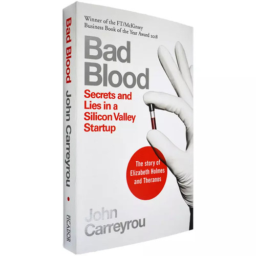 Bad Blood 坏血 美剧辍学生 The Dropout 英国版 Theranos 滴血成金 John Carreyrou 英文原版 Elizabeth Holmes - 图0