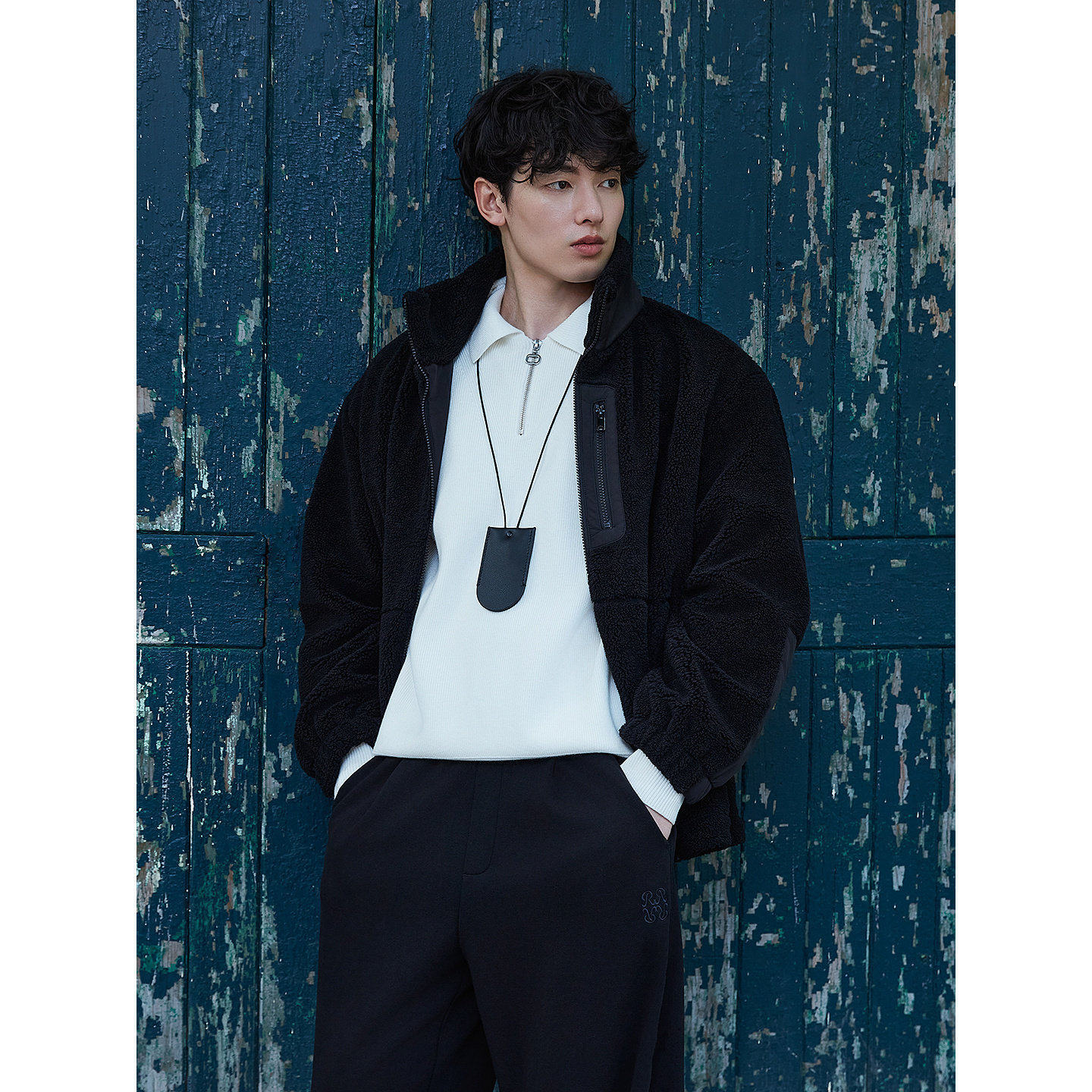 GXG男装 多色仿羊羔毛户外口袋设计保暖夹克外套 2025冬季热销