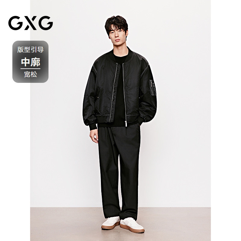 GXG男装  明线飞行员工装棒球服夹克通勤夹棉外套 冬季热销