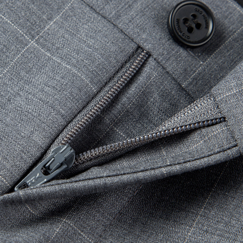 GXG男装 灰色简约休闲小脚通勤西裤 2024秋季热销GEX11423034