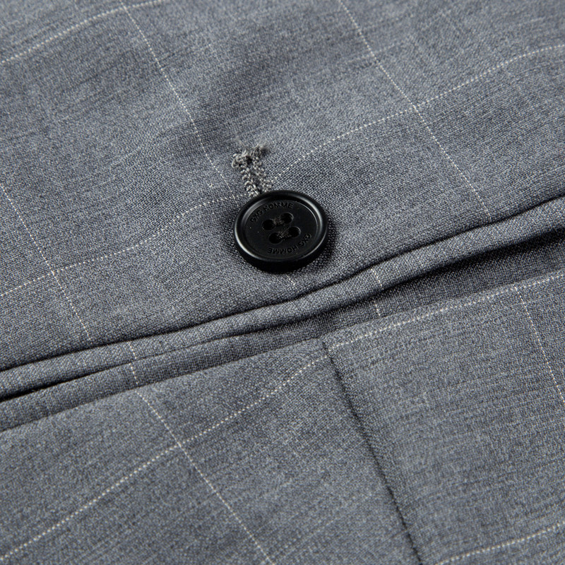 GXG男装 灰色简约休闲小脚通勤西裤 2024秋季热销GEX11423034