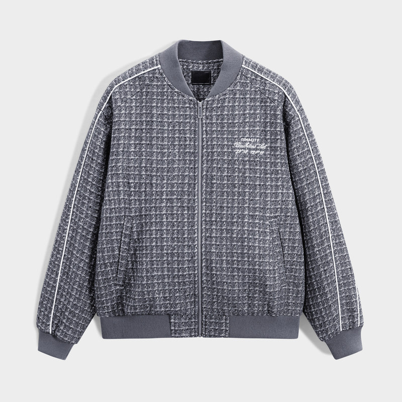 GXG男装 银色小香风棒球领夹克 冬季热销GEX12129444