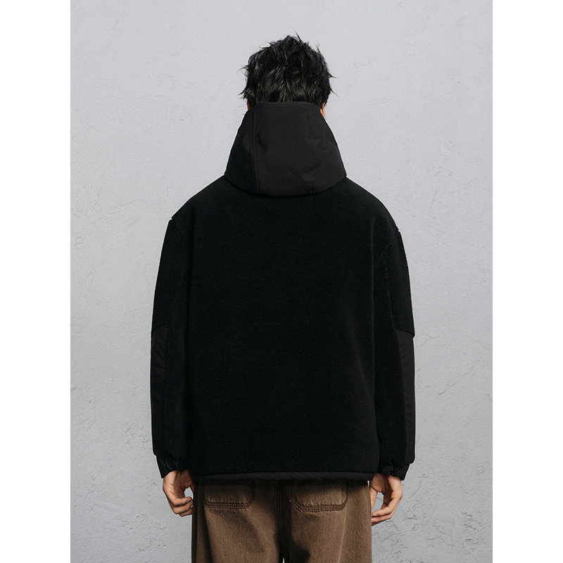 GXG男装 商场同款仿羊羔毛夹克男通勤外套 冬季热销G24X214067