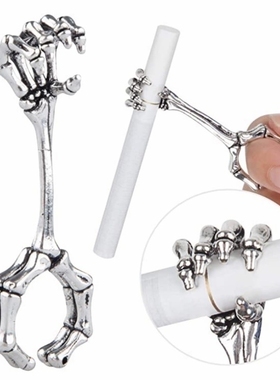 热销个性戒指烟拖创意动物款手指烟夹防手指熏黄戒指烟夹