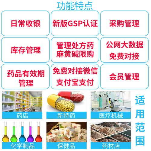 利康医药进销存零售收银诊所软件中药pos药店管理系统gsp认证单机 - 图1