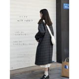 Длинное стеганое зимнее шерстяное пальто для новорожденных