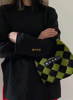 小红书菱形格包手工编织diy材料毛线钩针手提包单肩拎包包
