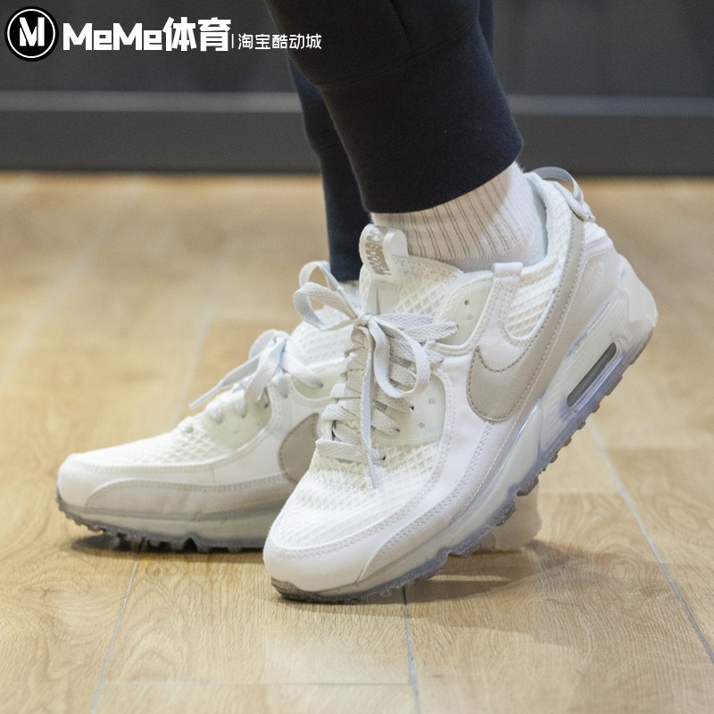 NIKE耐克男鞋2022秋季款AIR MAX 90气垫缓震运动跑步鞋DM0033-100 - 图1