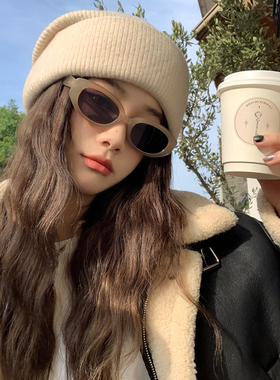 MELIYA复古奶茶色时髦推荐墨镜