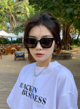 韩版墨镜偏光黑色太阳镜男女ins