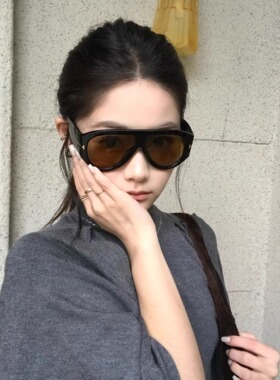 MELIYA超大框飞行员蛤蟆镜90年代复古墨镜高级感太阳眼镜防晒Y2K