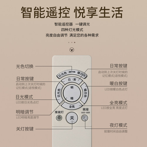松下LED吊灯棱之翼简约现代79W轻奢客厅灯卧室导光板餐吊灯8619 - 图1