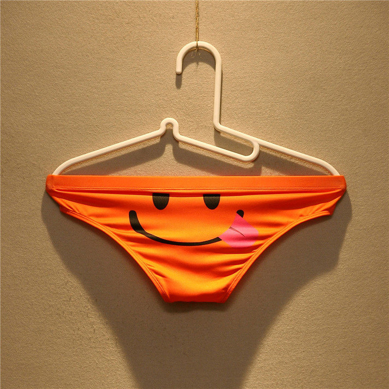 男士个性笑脸印花内裤低腰性感透气可爱青年三角裤男潮流骚气裤头,淘宝优惠券,粉丝福利购,淘宝优惠卷