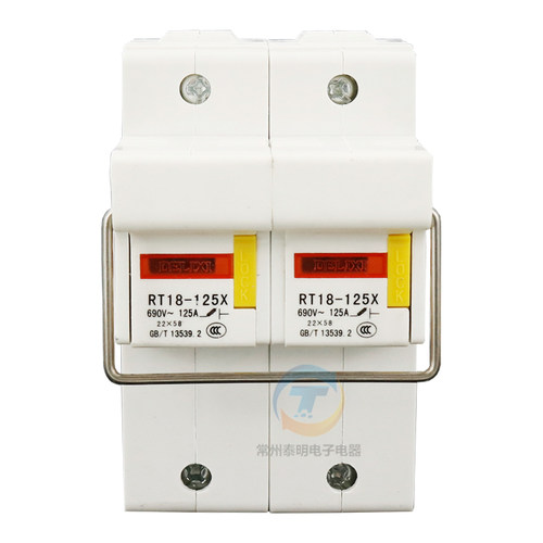 德力西熔断器圆筒圆帽RT18-125X陶瓷熔芯80A芯子保险管100A/125A - 图3