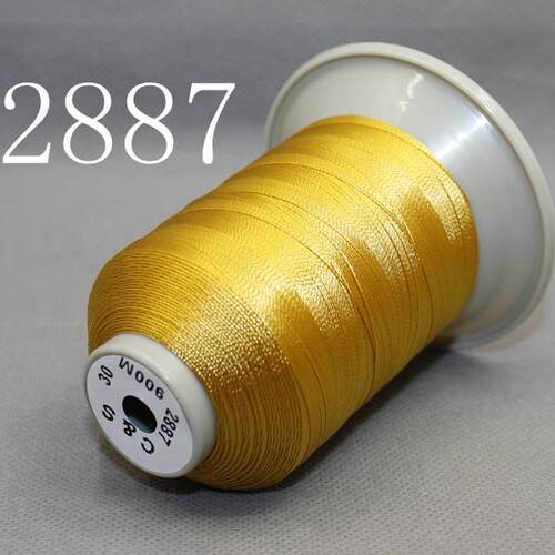 2887金黄色 2886山吹茶 CS股线手工用线编织手绳线线 线圈绕线 - 图0