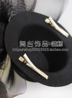 欧美风面纱羽毛小礼帽新娘头饰