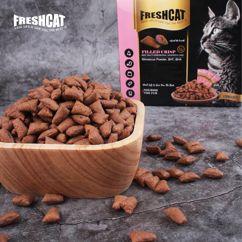 福瑞诗freshcat猫零食磨牙洁齿零食猫夹心饼干夹心酥挑嘴猫用240g - 图0