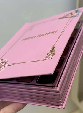 HERORANGE书本化妆盘78色眼影高光哑光闪粉亮片彩妆综合盘HERANGE