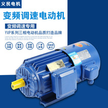 YVP frequency conversion three-phase asynchronous motor 380V throttle motor Promise variable-speed national standard motor copper wire motor