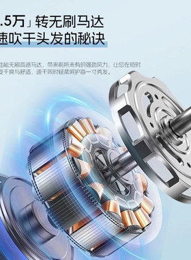 超人高速电吹风2亿负离子家用多档吹风筒护发吹风机大风量RD1675