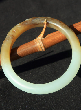 和田玉籽料手镯一级白玉超值