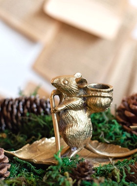 印度复古做旧风铜制划船桌面摆件